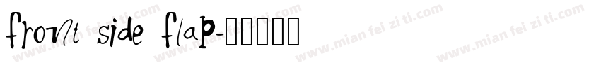 front side flap字体转换